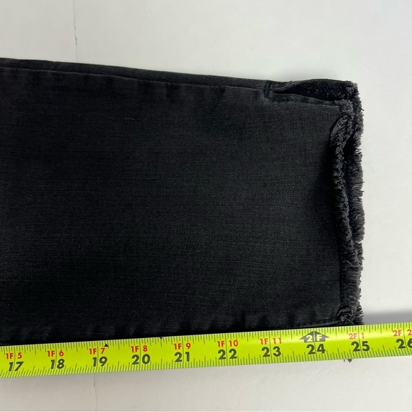 NWT m jeans by MAURICES Women’s Black Jeans Sz 18W Button Fly Distressed Stretch - Picture 14 of 15